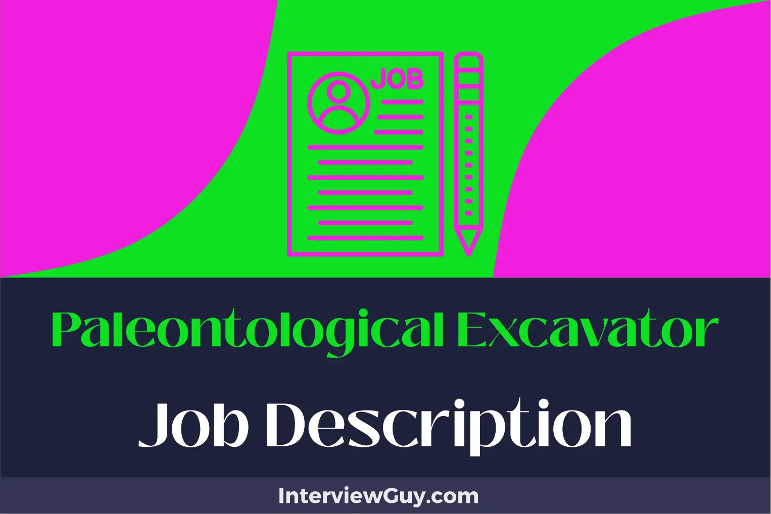 paleontological excavator job description