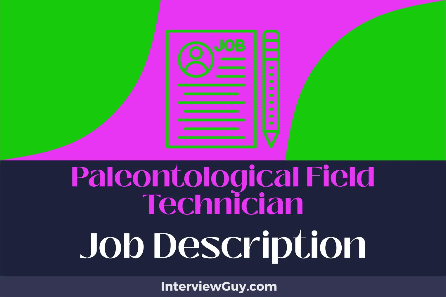 paleontological field technician job description