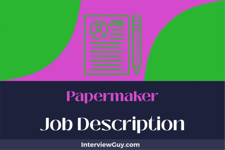 papermaker job description