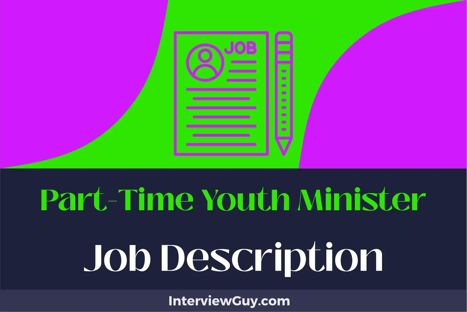 part-time youth minister job description