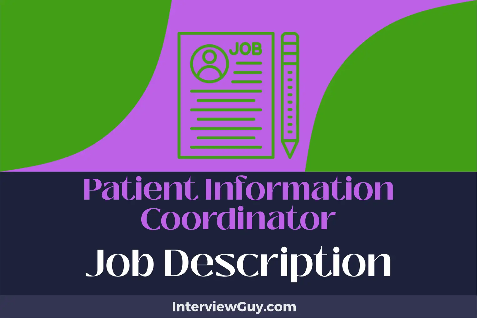 patient information coordinator job description