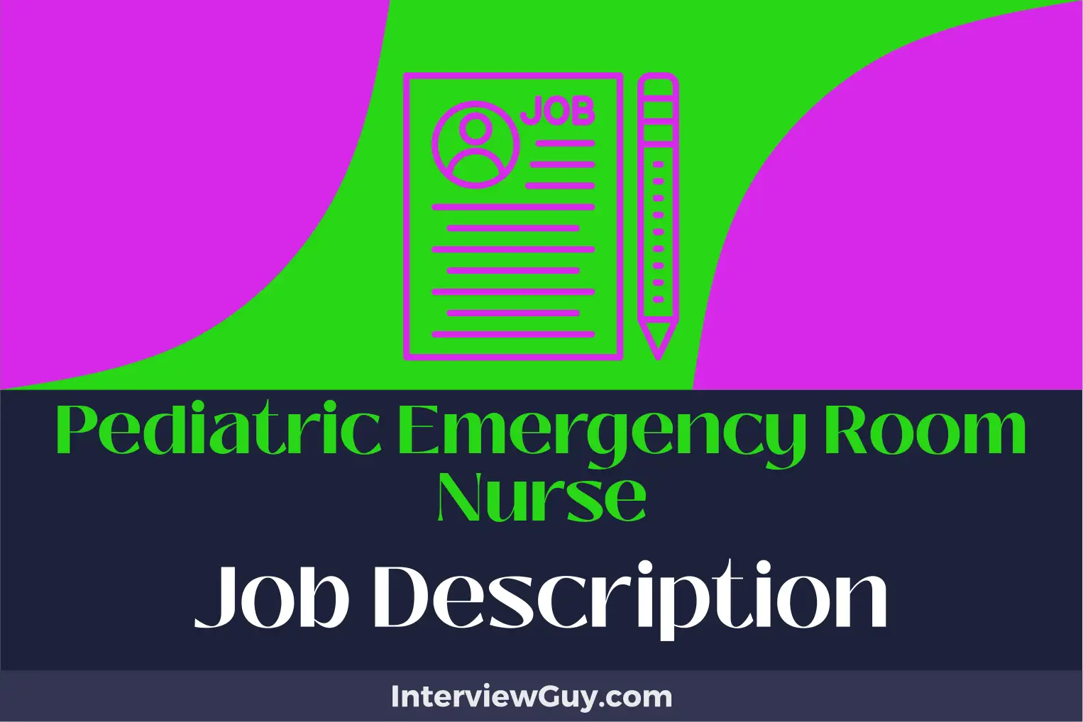 pediatric emergency room nurse job description