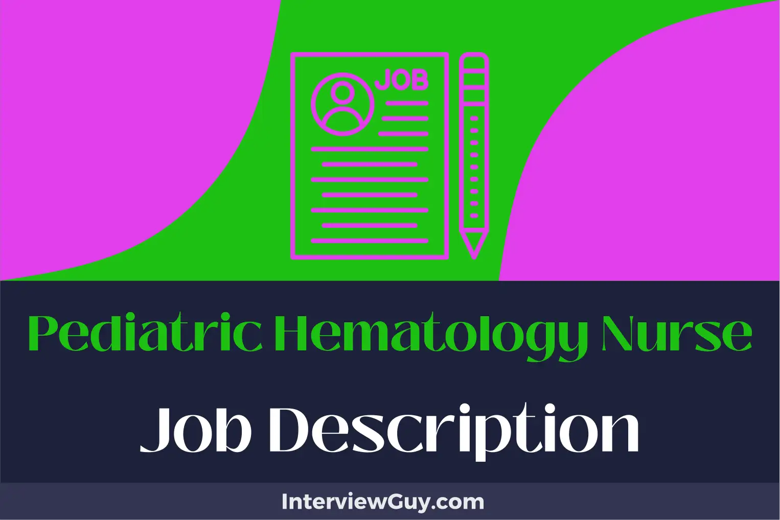 pediatric hematology nurse job description
