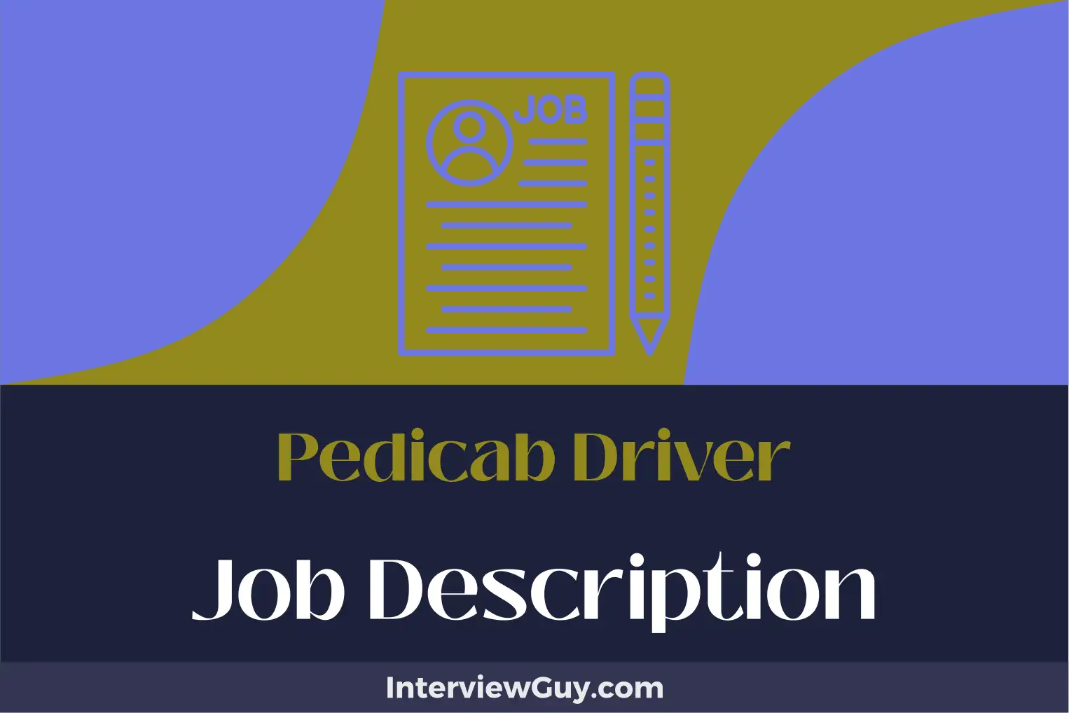 pedicab driver job description