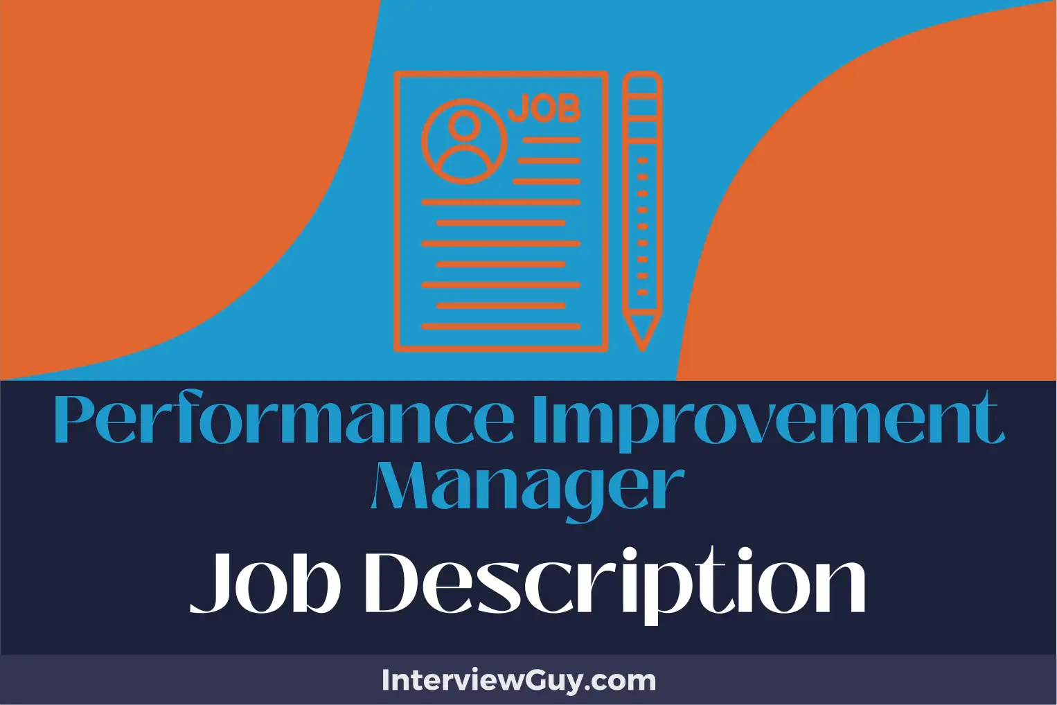 performance improvement manager job description