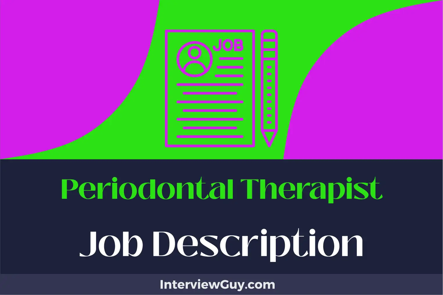 periodontal therapist job description