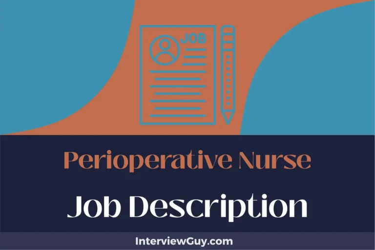 perioperative nurse job description