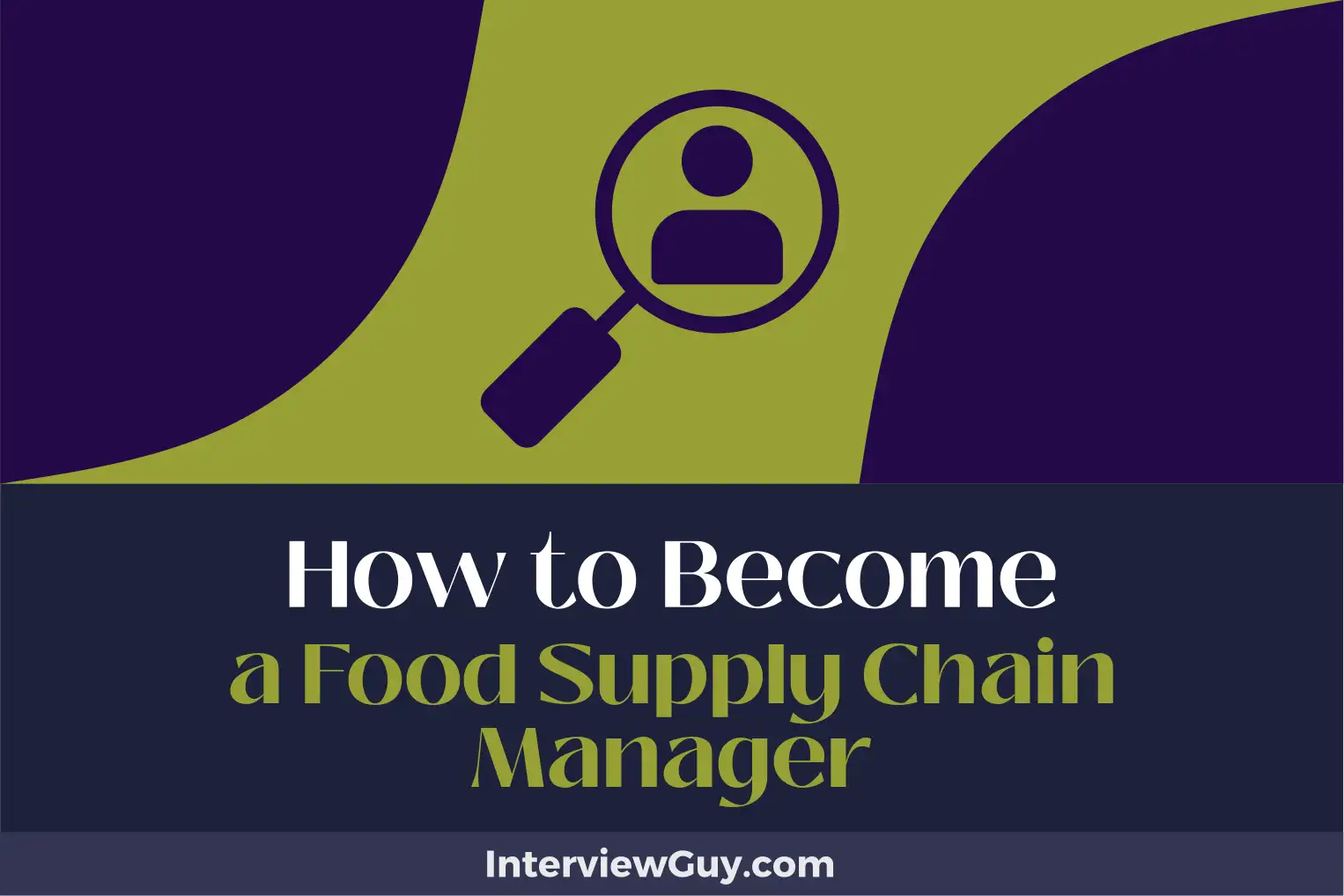 how to become a food supply chain manager