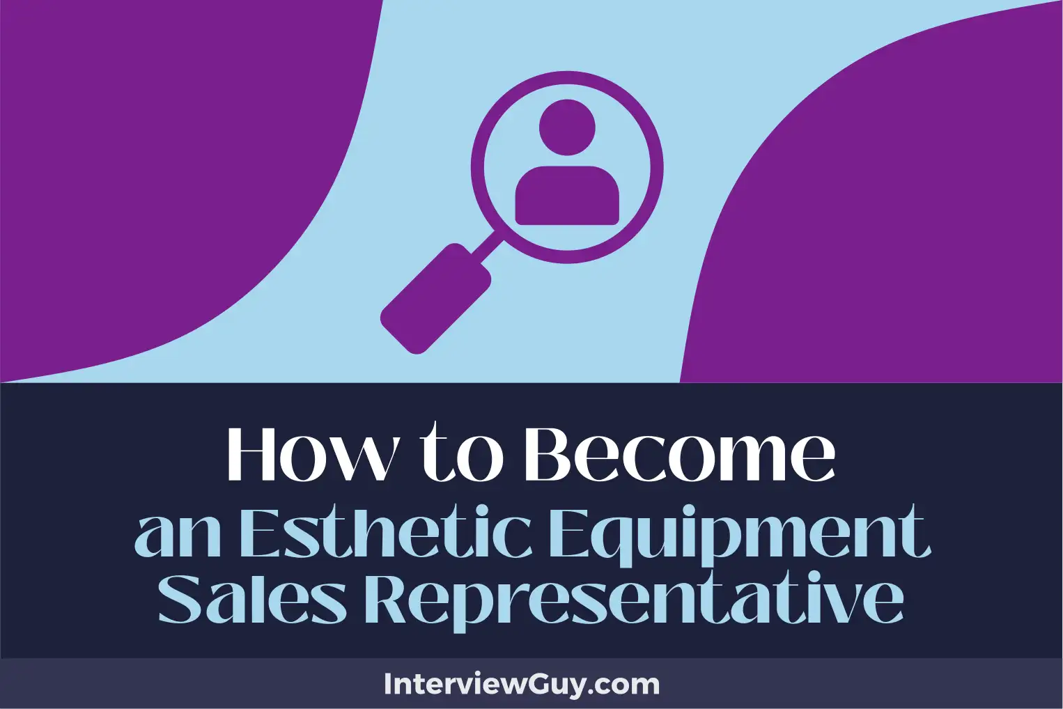 how to become an esthetic equipment sales representative