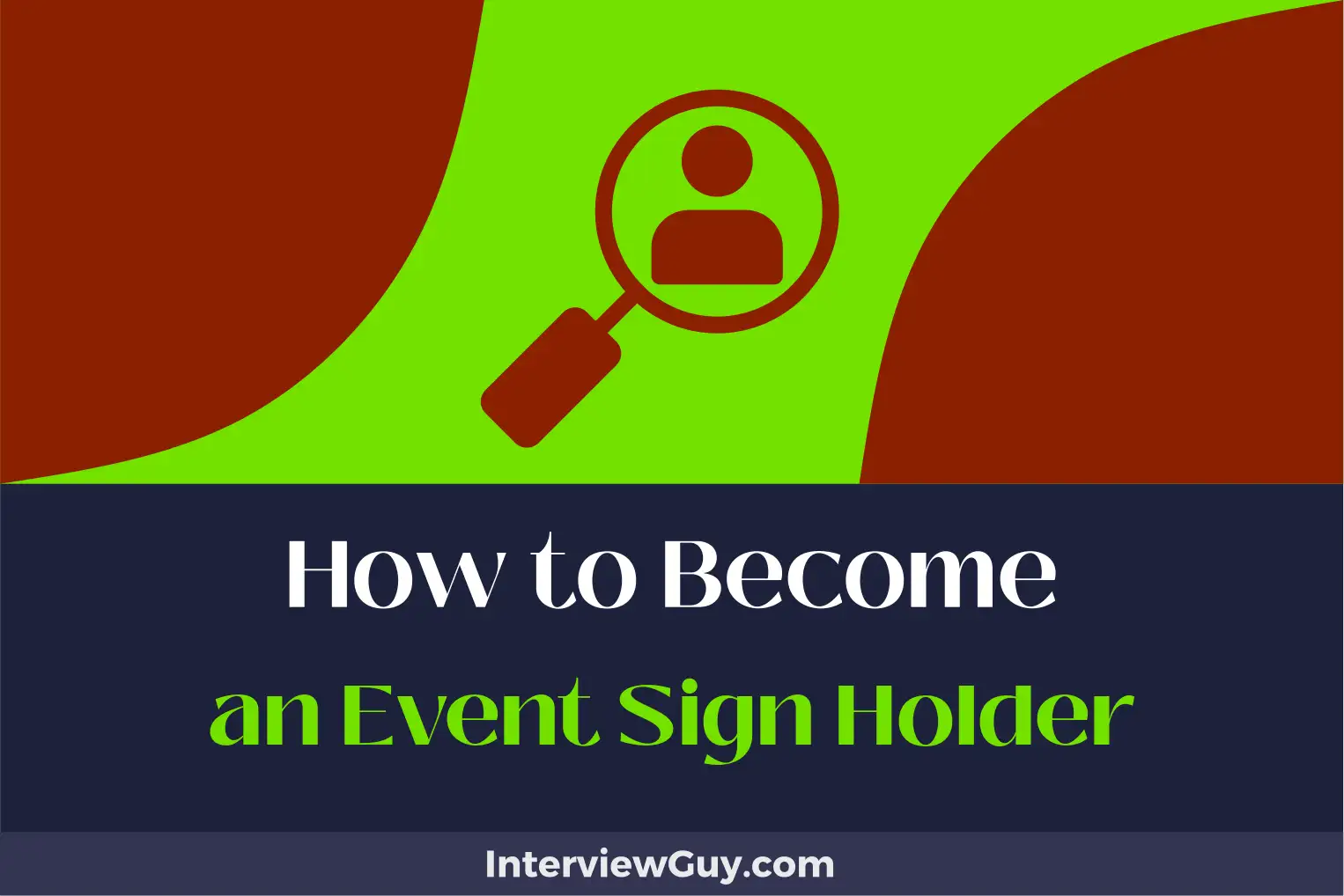 how to become an event sign holder