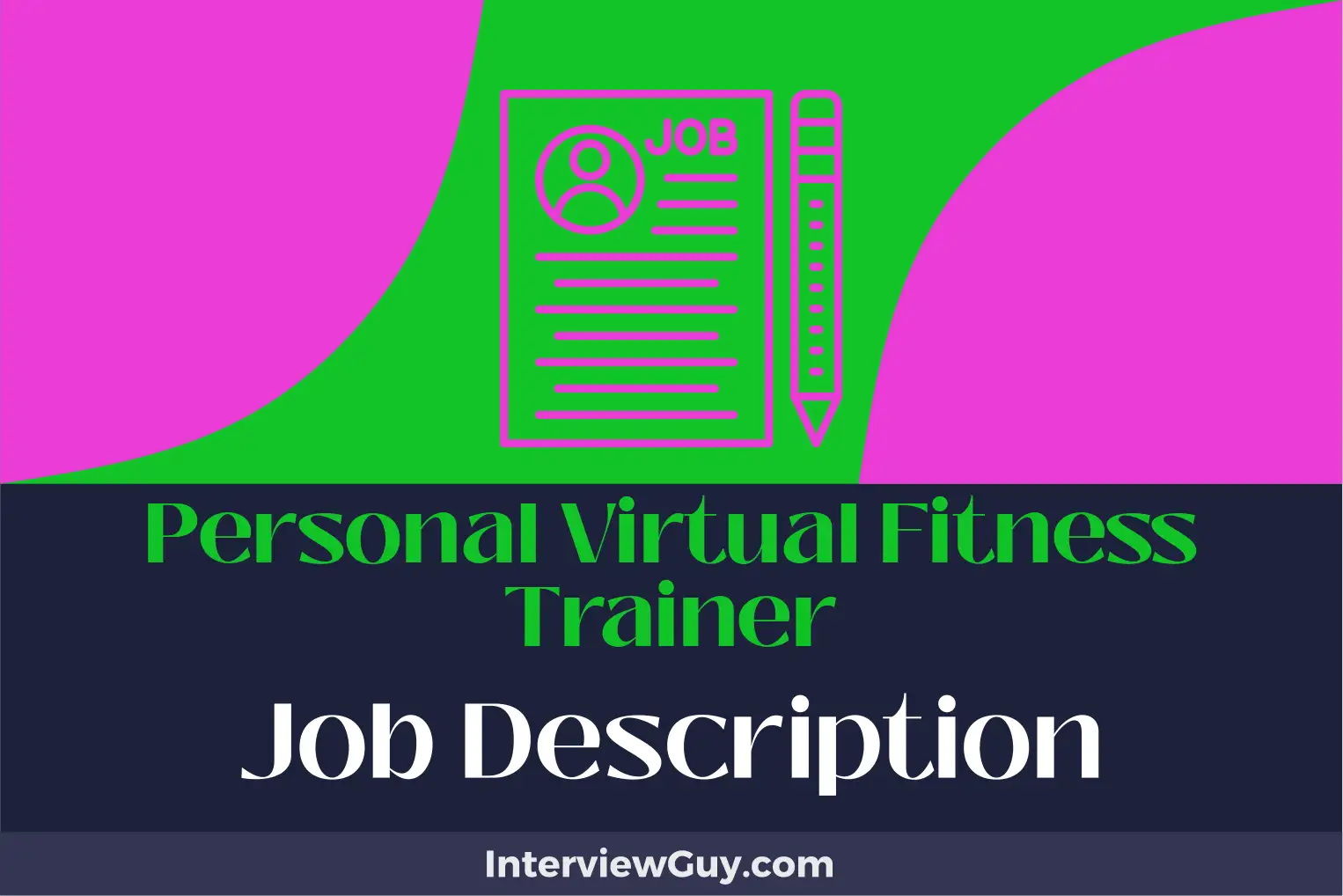 personal virtual fitness trainer job description