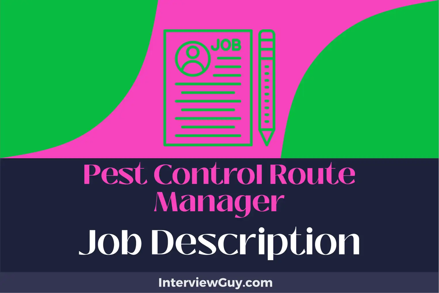 pest control route manager job description