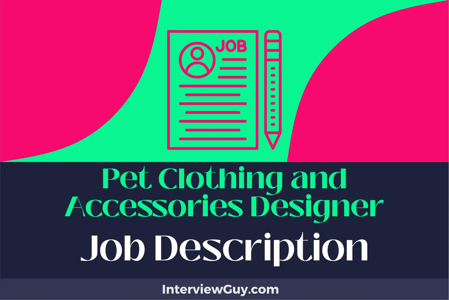 pet clothing and accessories designer job description