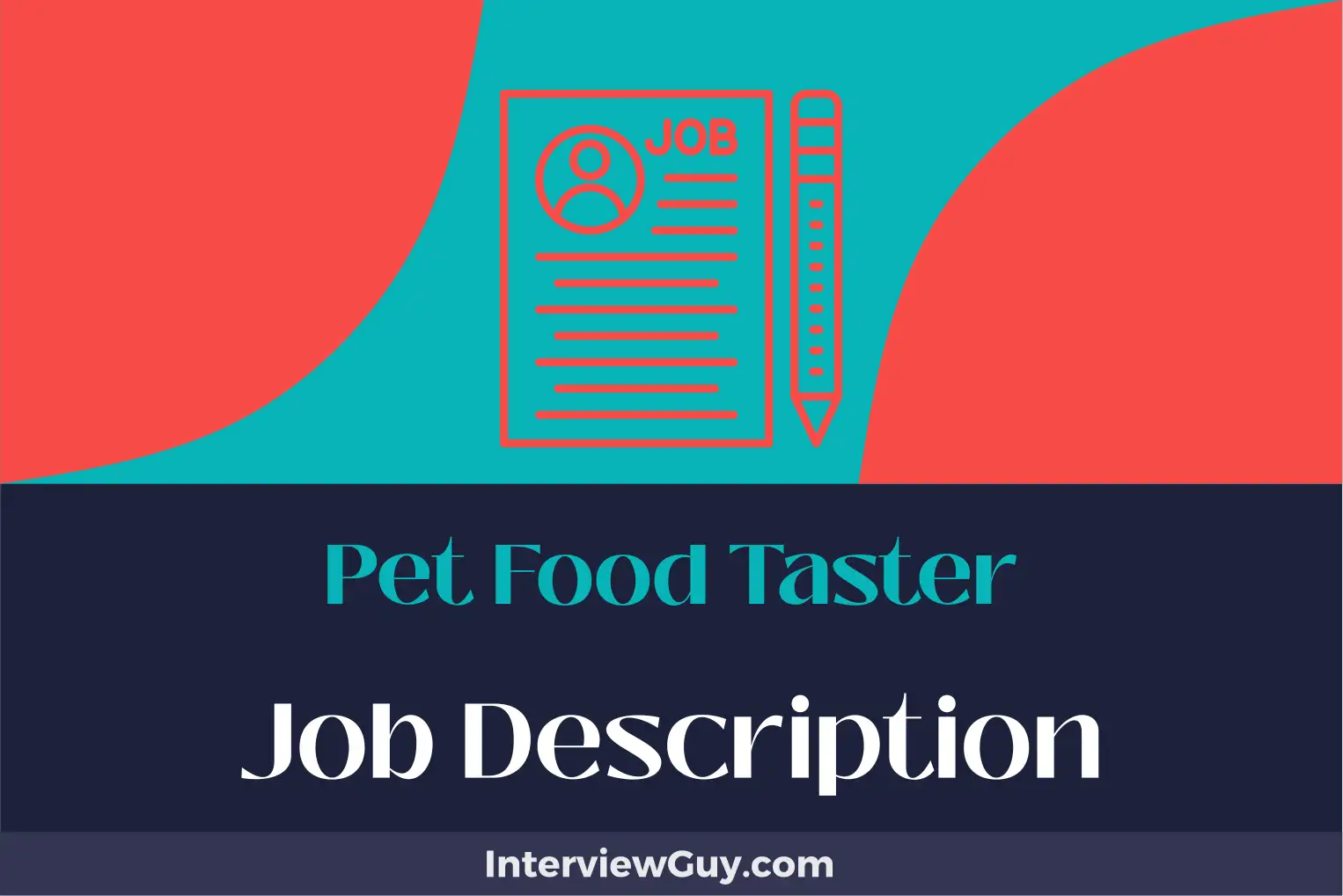 pet food taster job description
