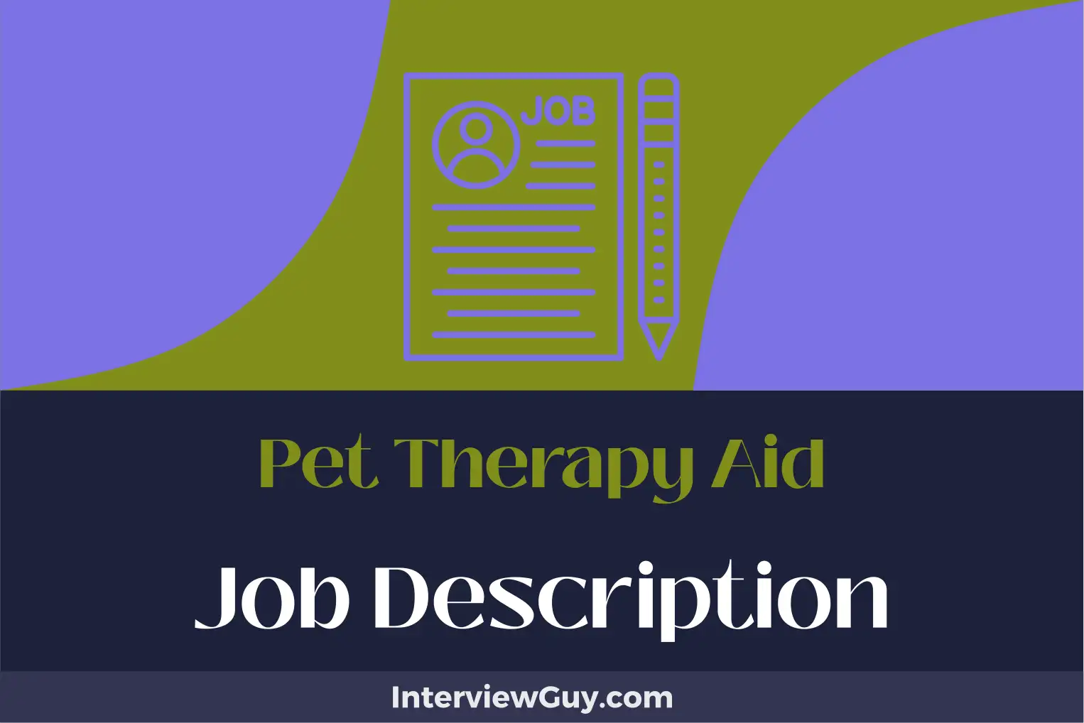 pet therapy aid job description
