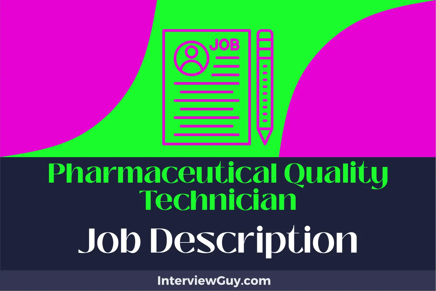 pharmaceutical quality technician job description