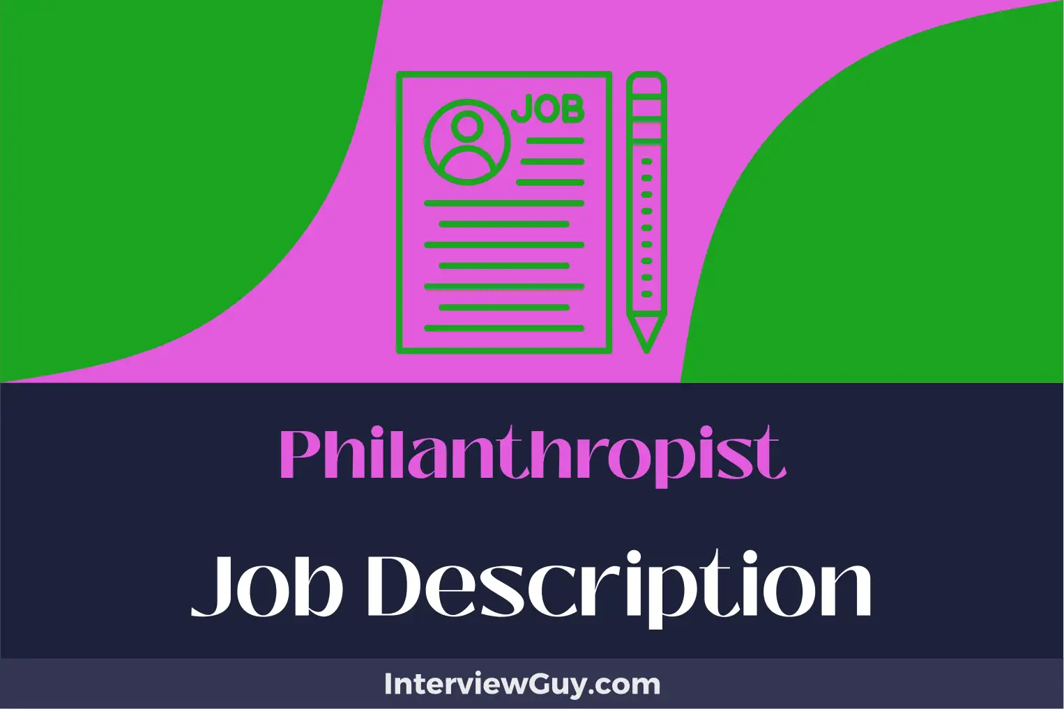 philanthropist job description
