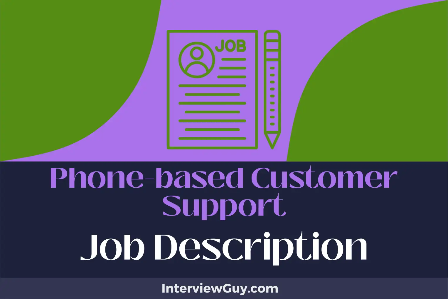 phone-based customer support job description