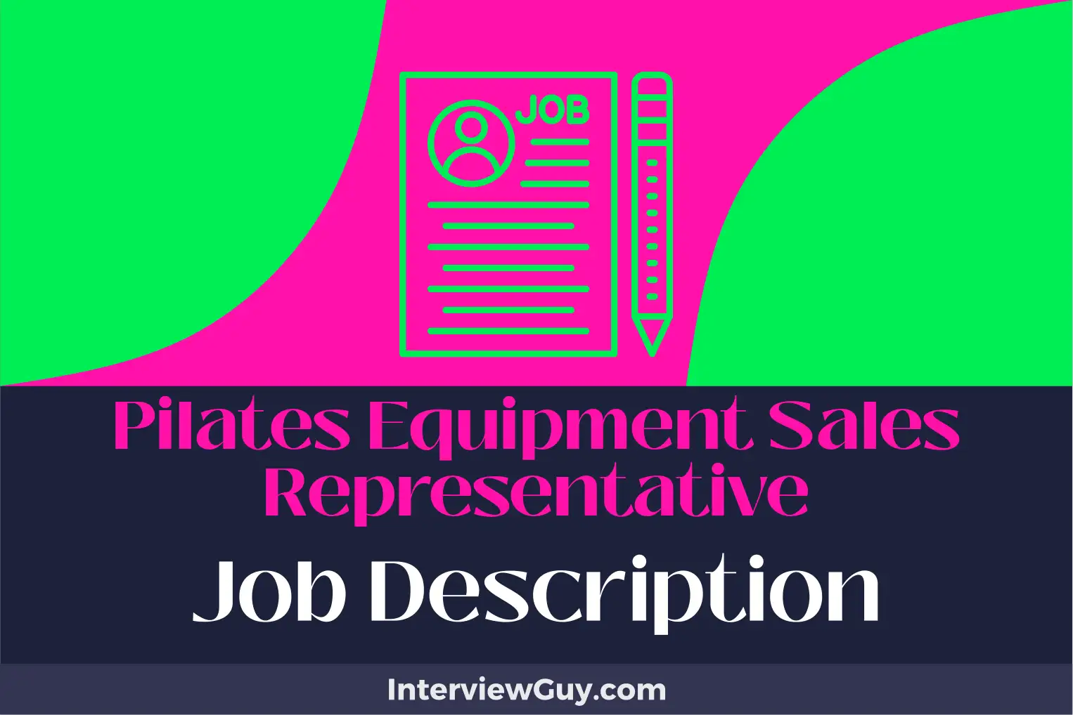 pilates equipment sales representative job description