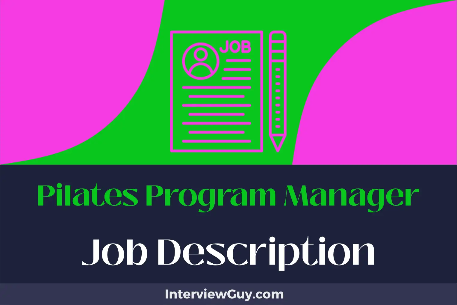pilates program manager job description