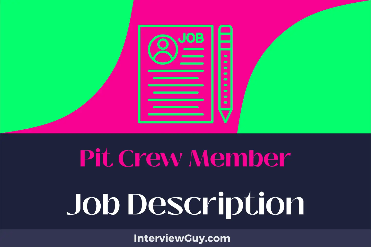 pit crew member job description