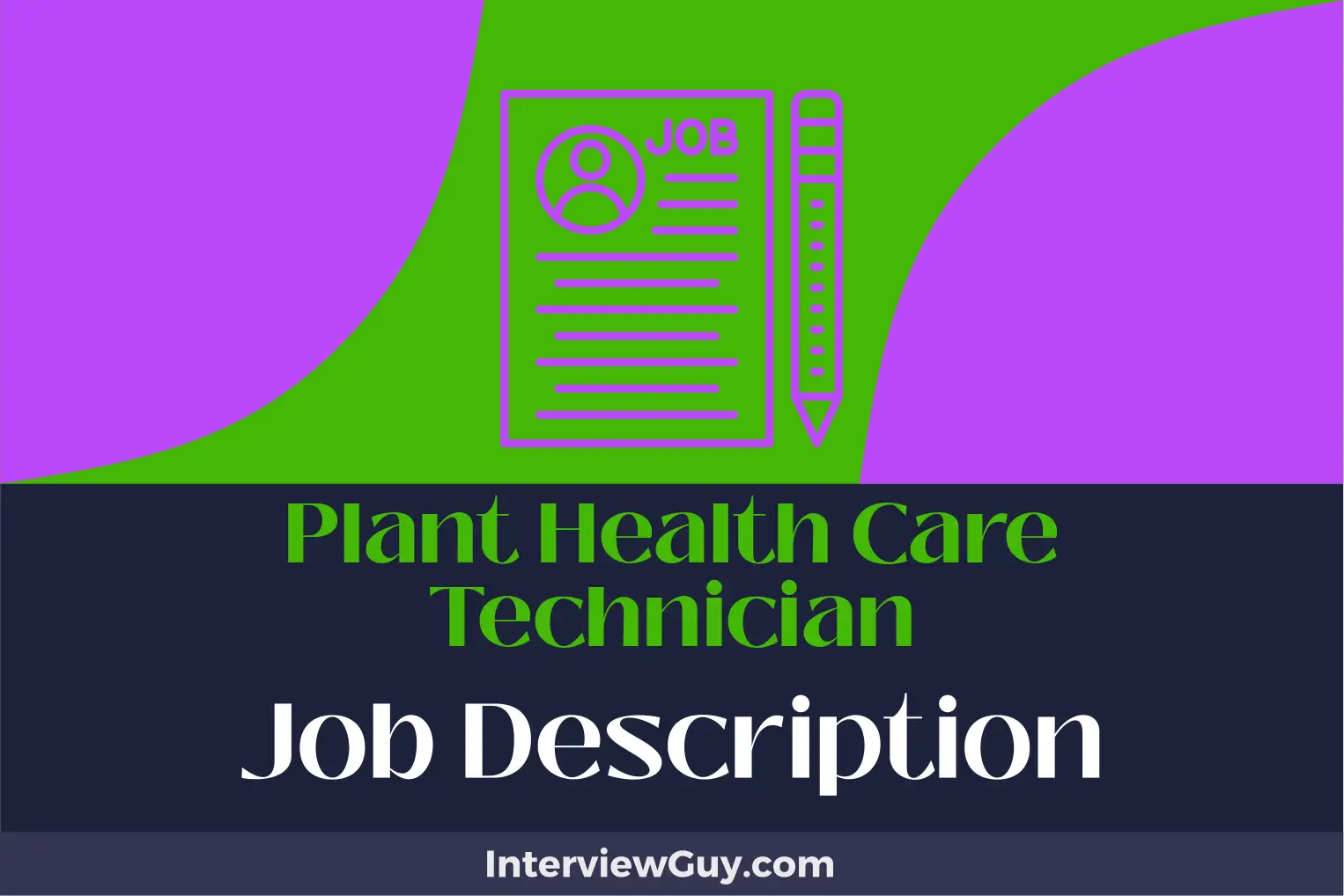 plant health care technician job description