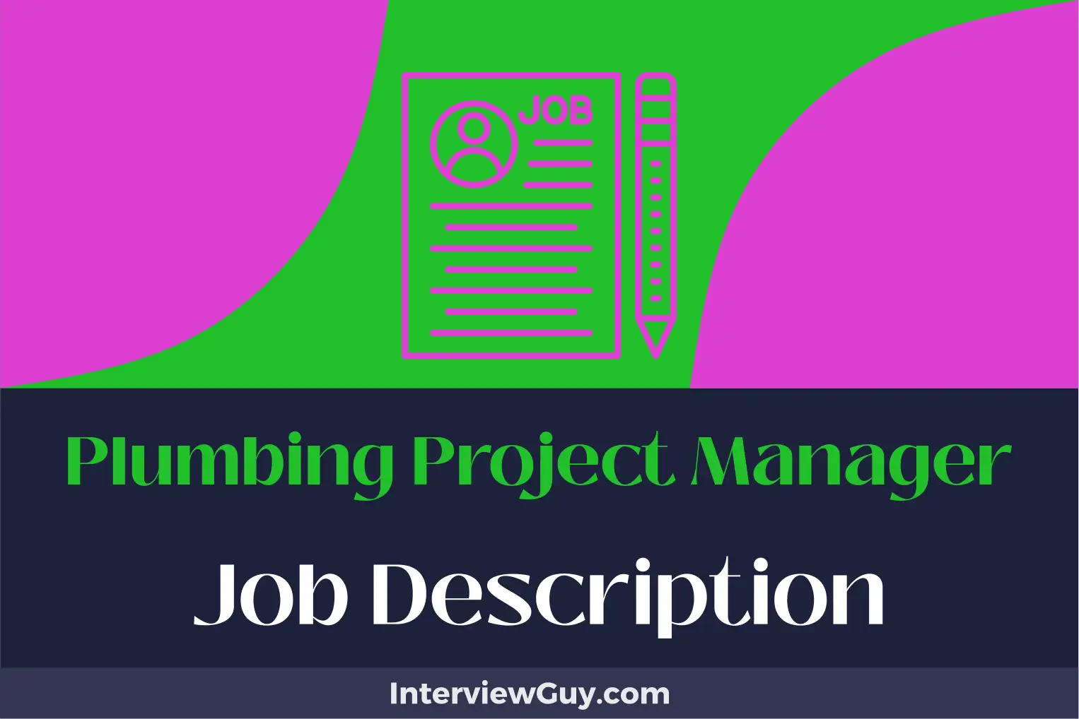 plumbing project manager job description