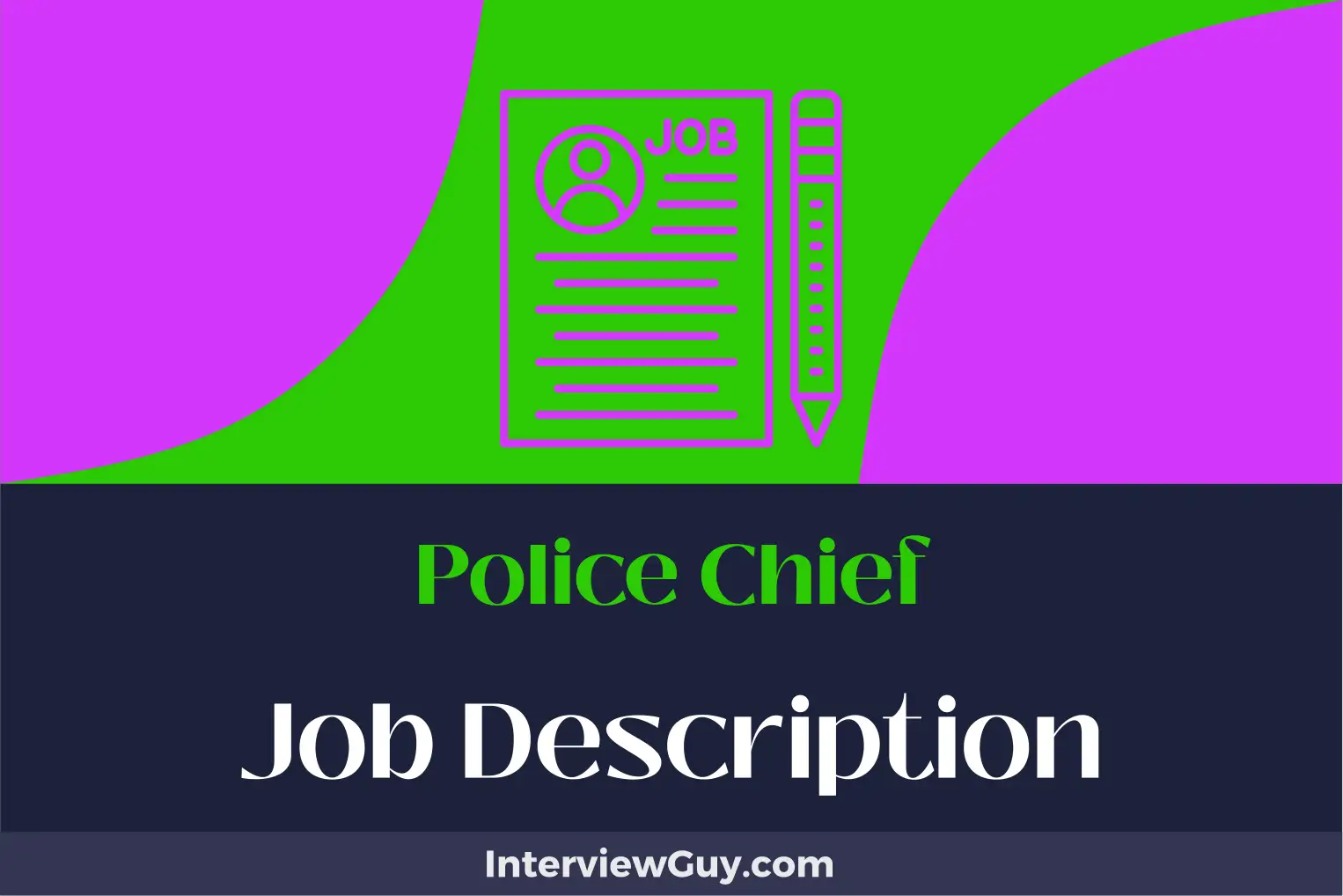 police chief job description