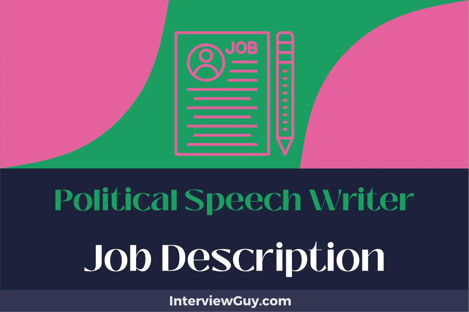 political speech writer job description
