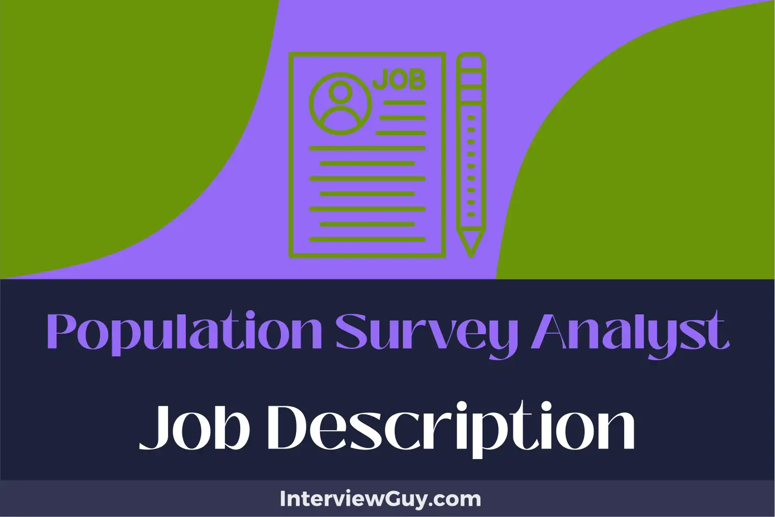 population survey analyst job description