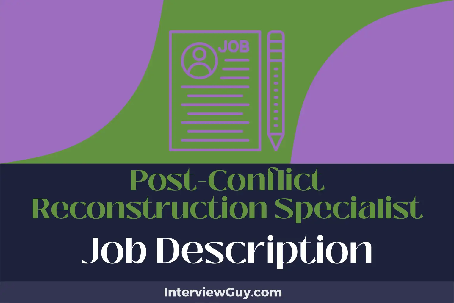 post-conflict reconstruction specialist job description
