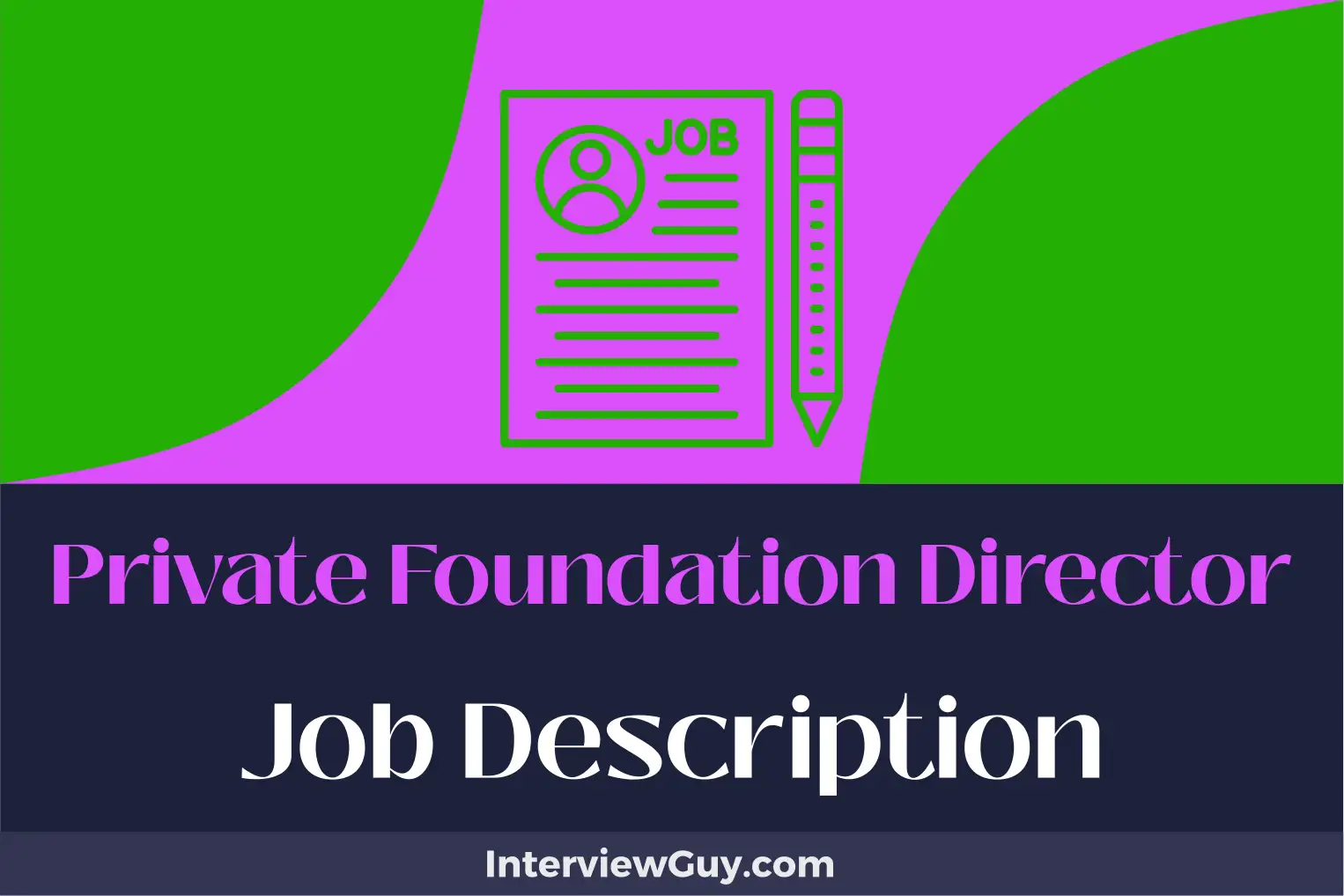 private foundation director job description