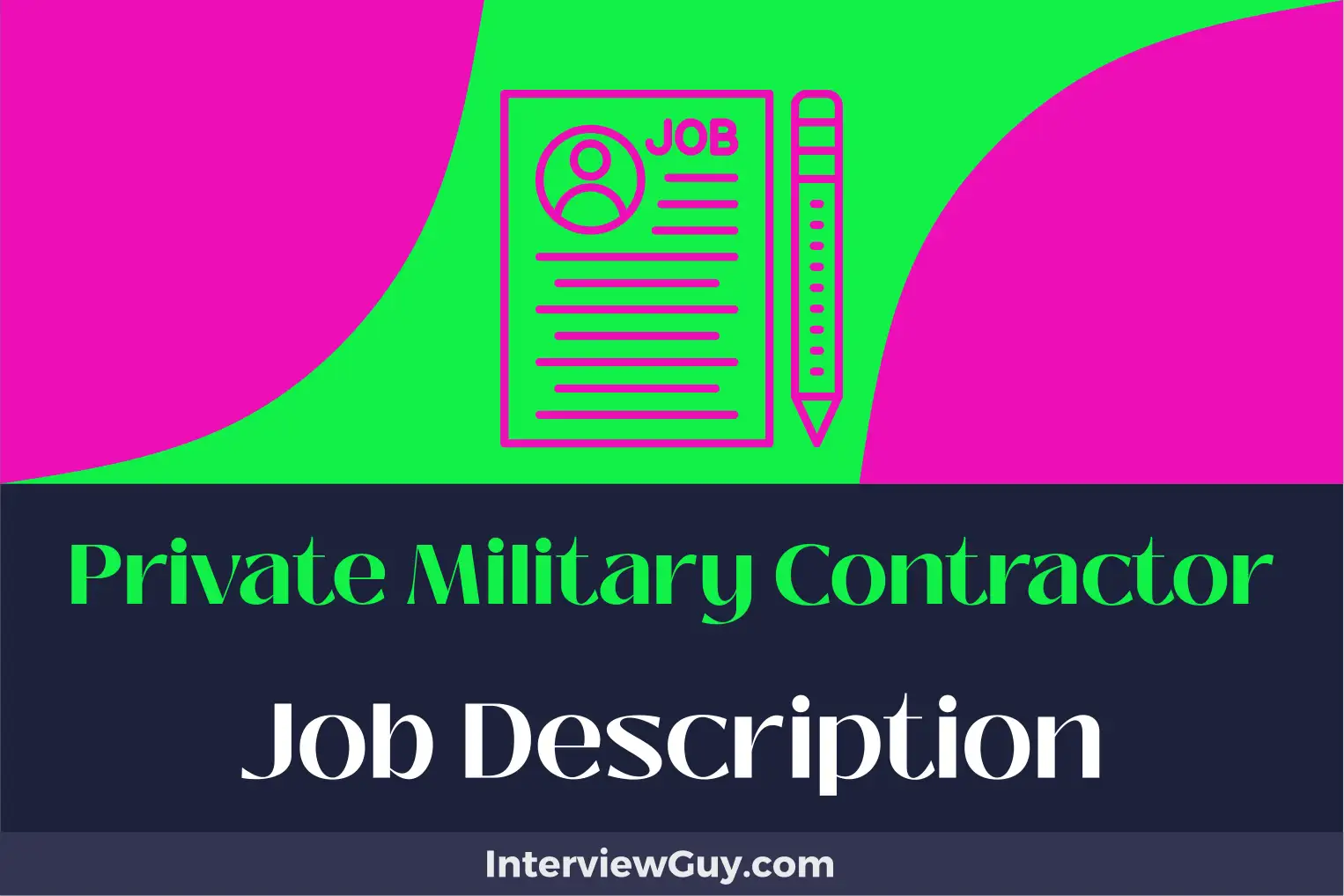 private military contractor job description