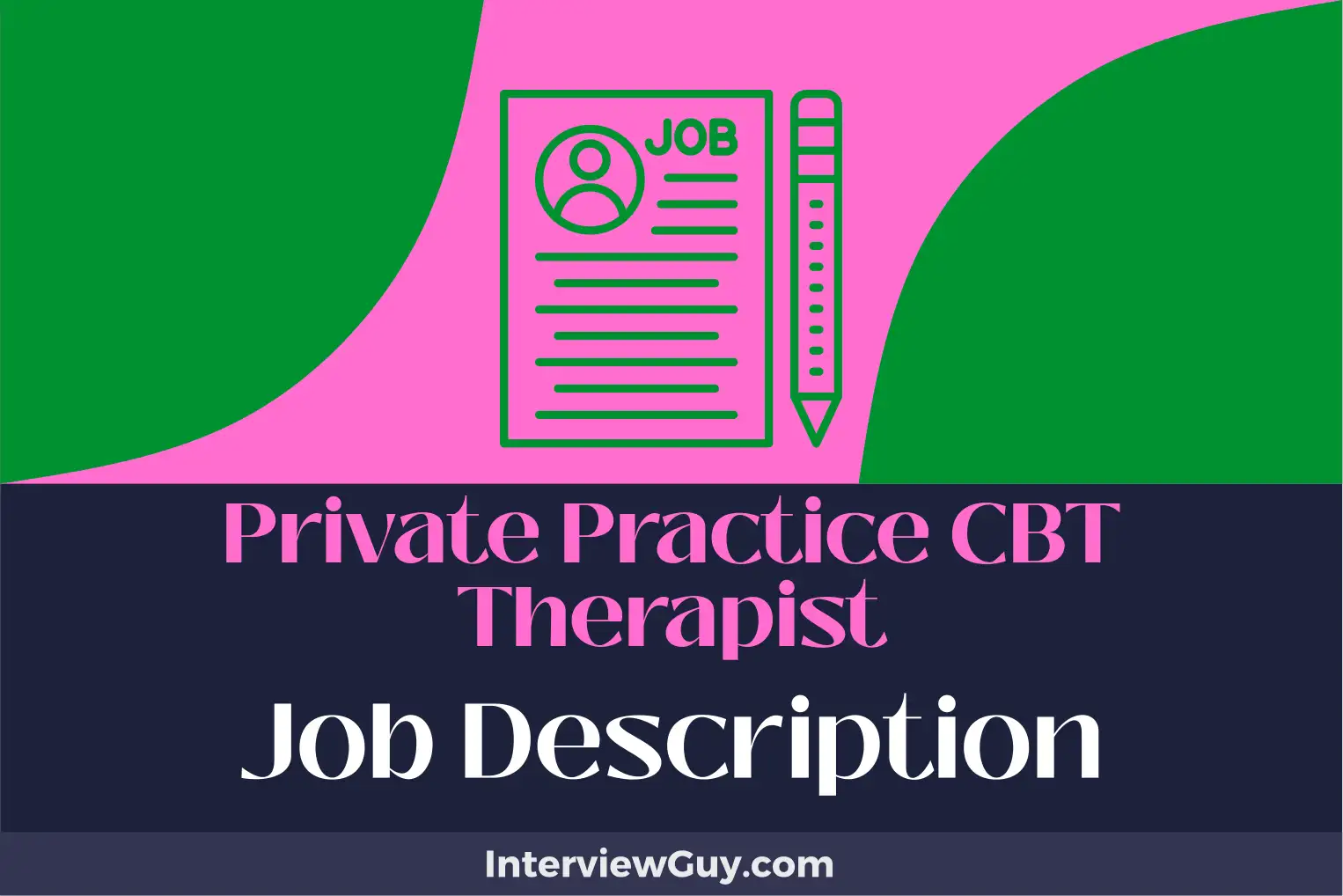 private practice cbt therapist job description