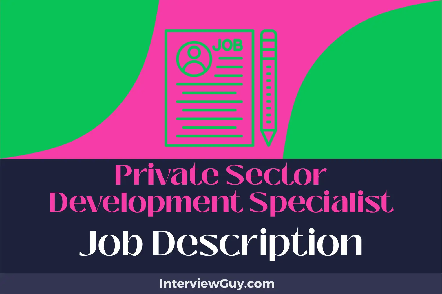 private sector development specialist job description