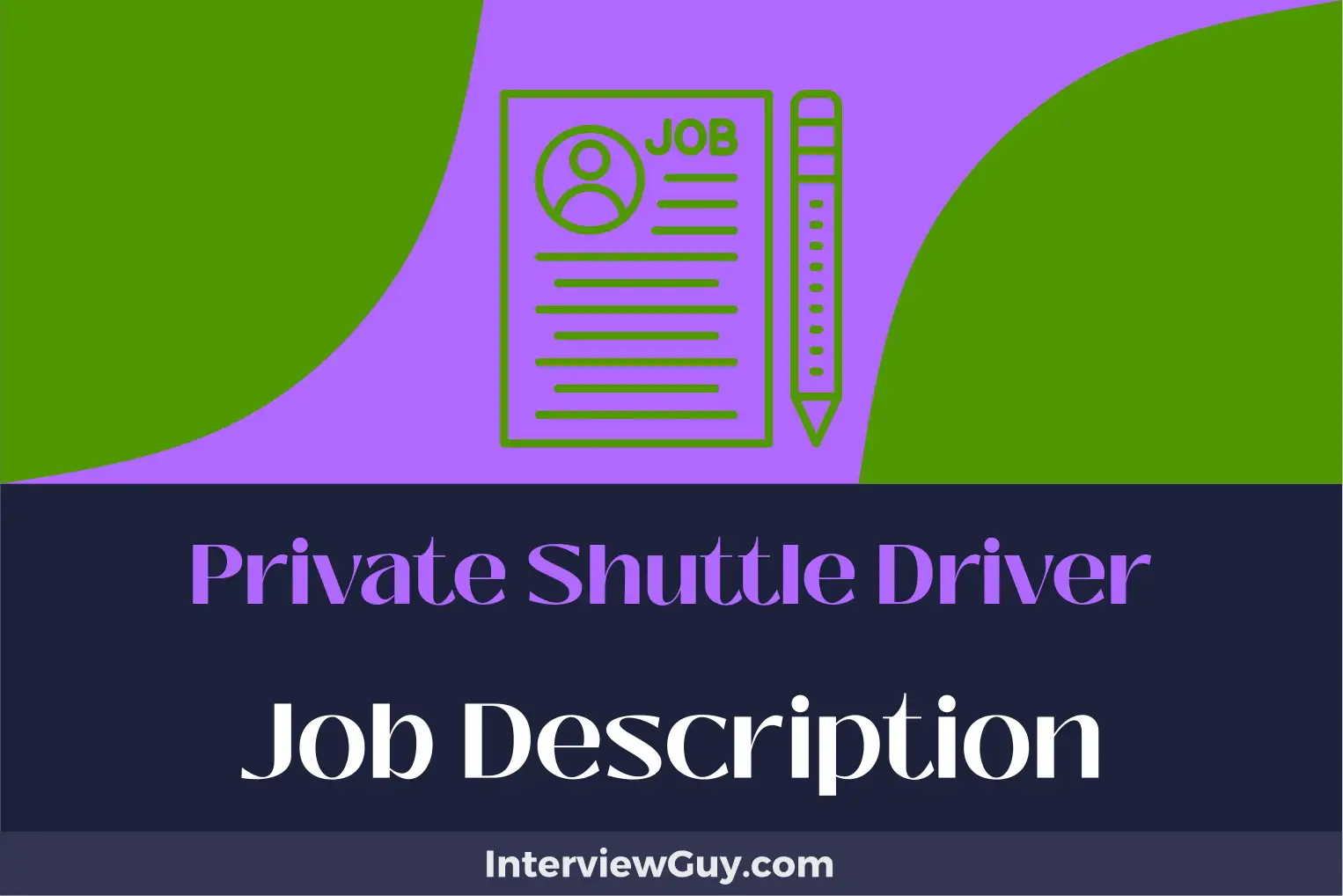 private shuttle driver job description