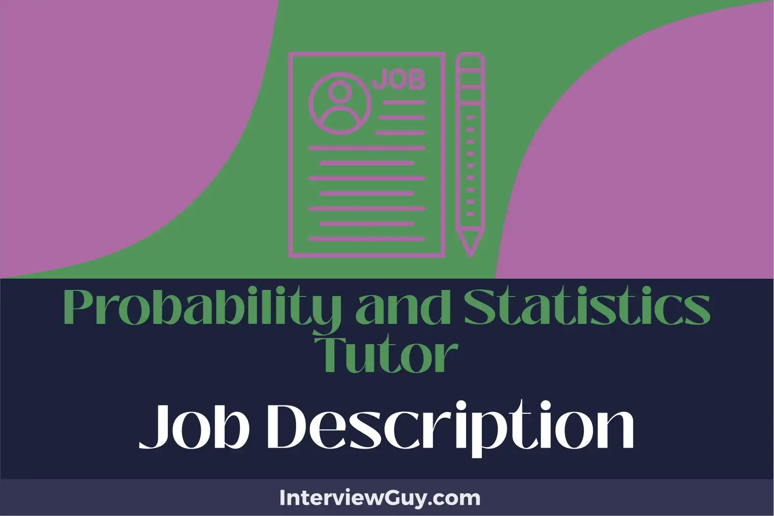 probability and statistics tutor job description