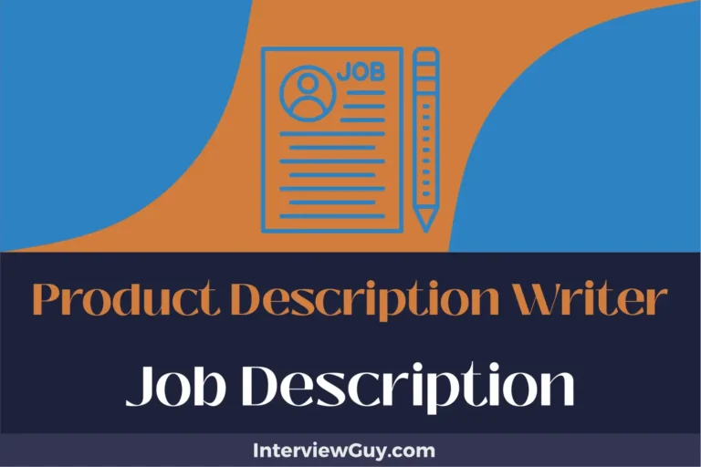 product description writer job description