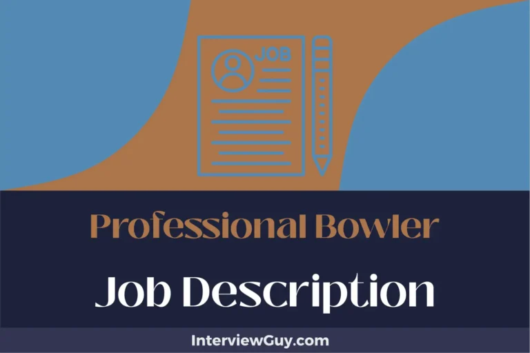 professional bowler job description