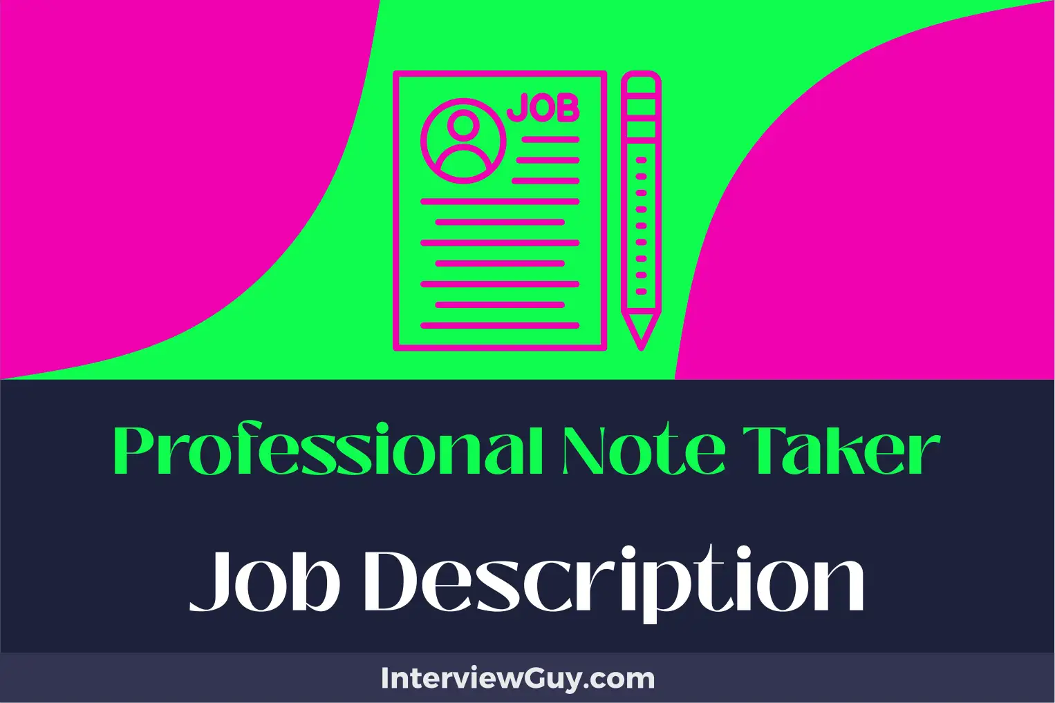 professional note taker job description