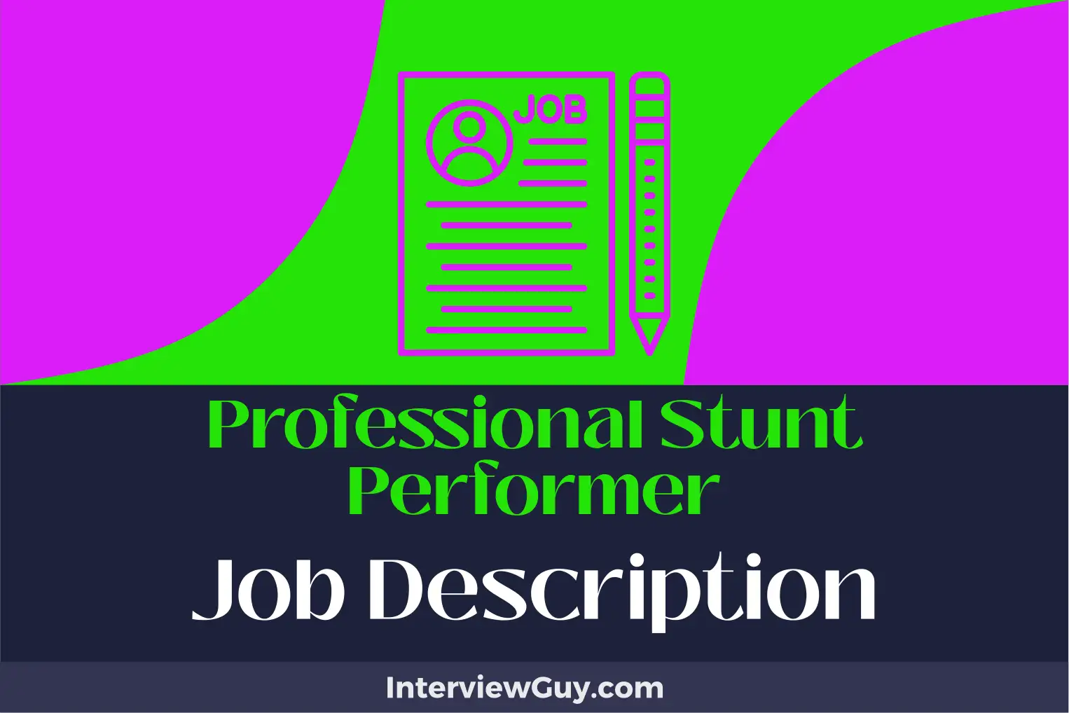 professional stunt performer job description