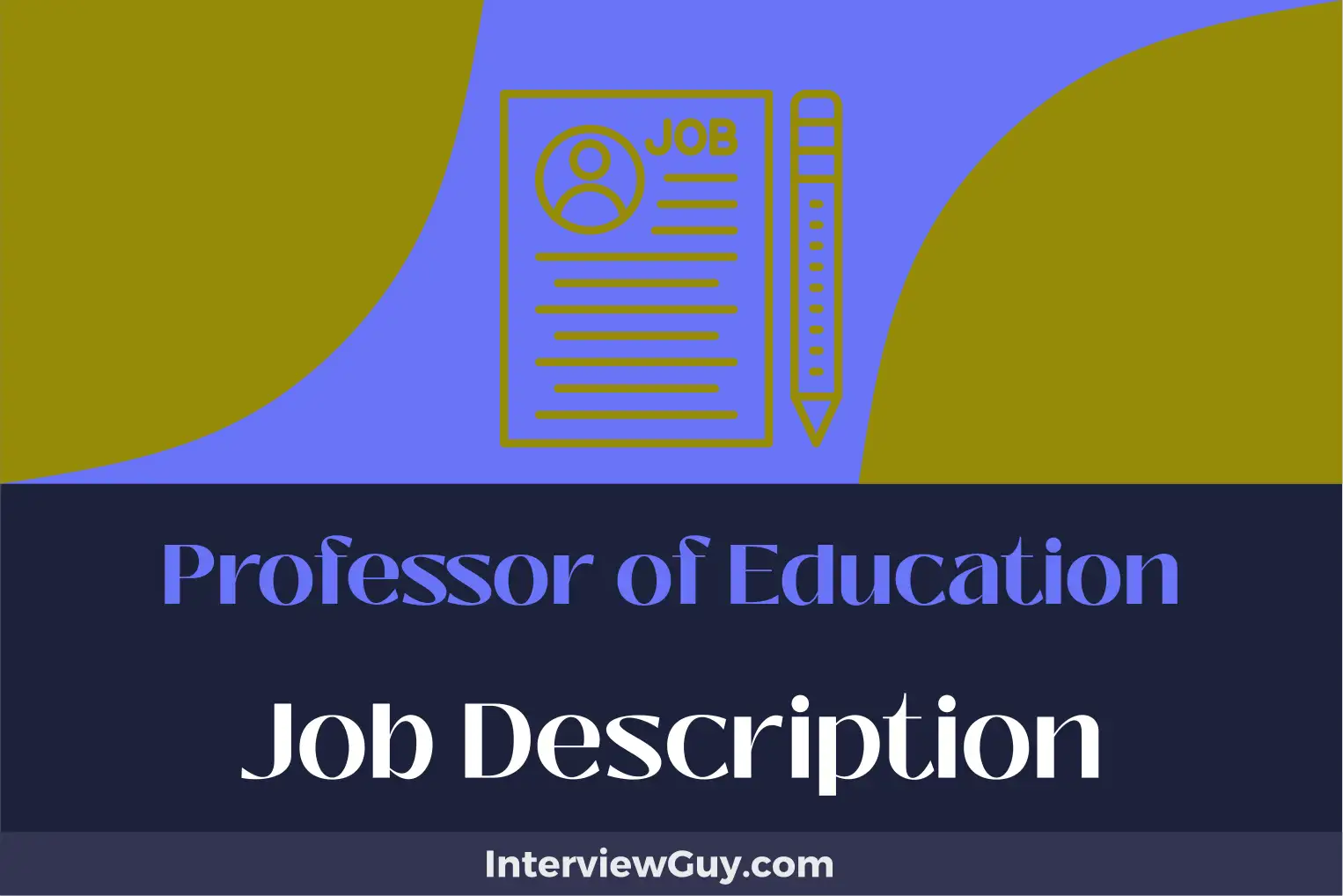 professor of education job description