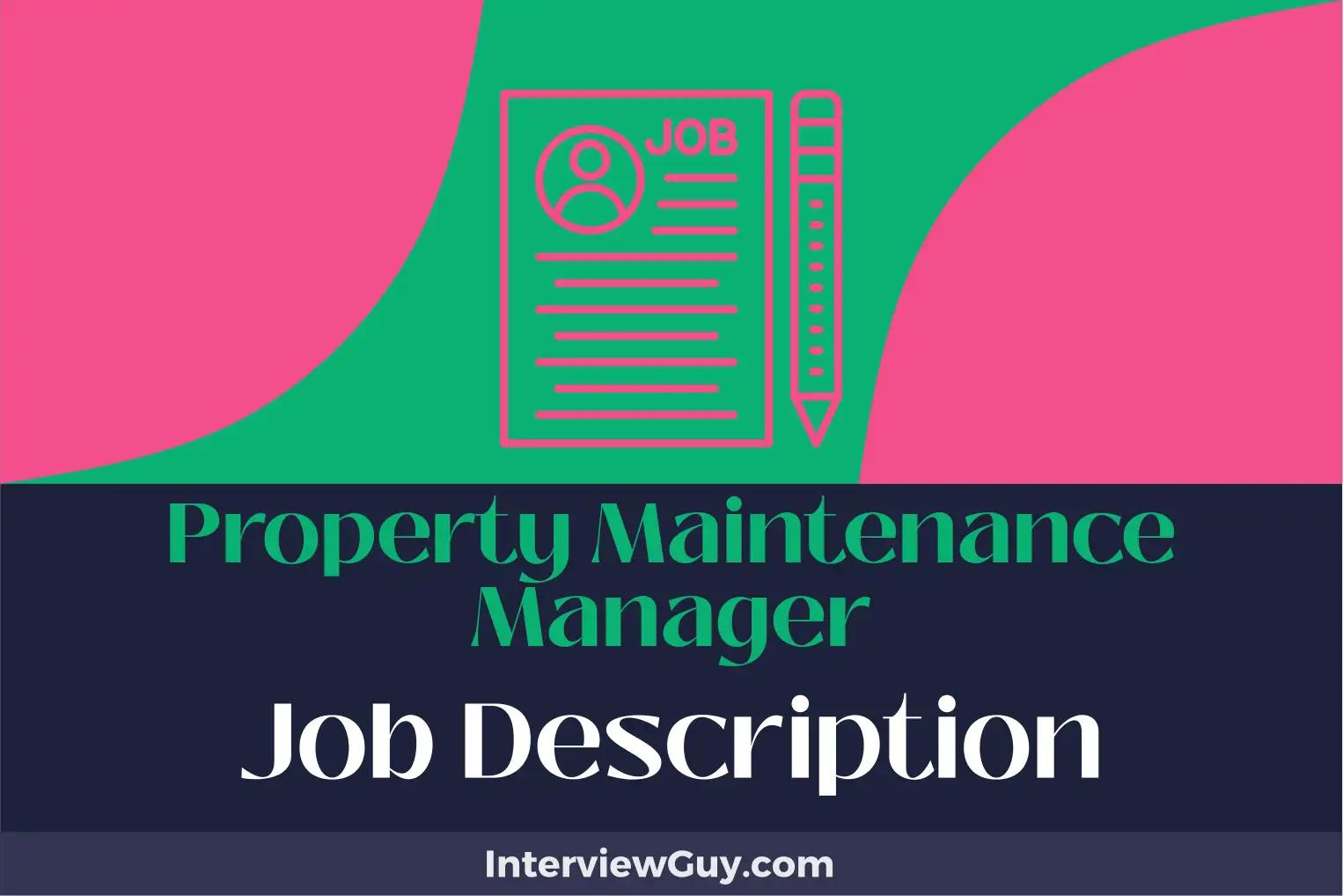 property maintenance manager job description