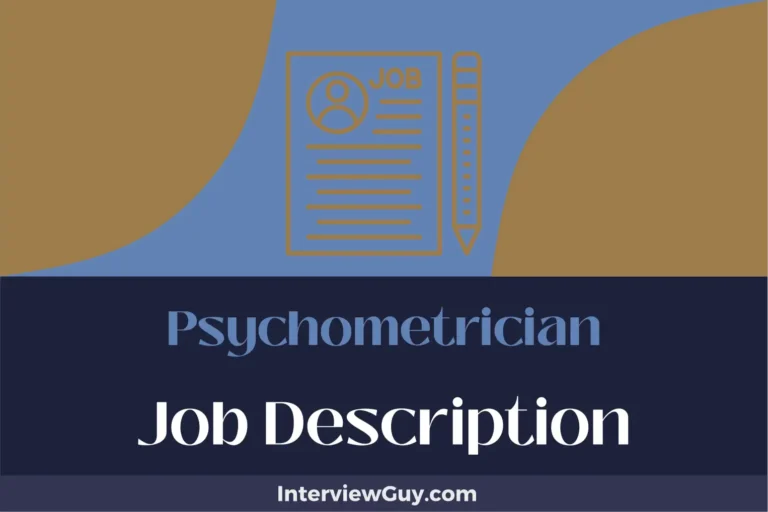 psychometrician job description