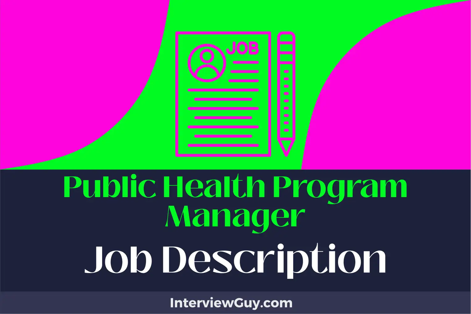 public health program manager job description