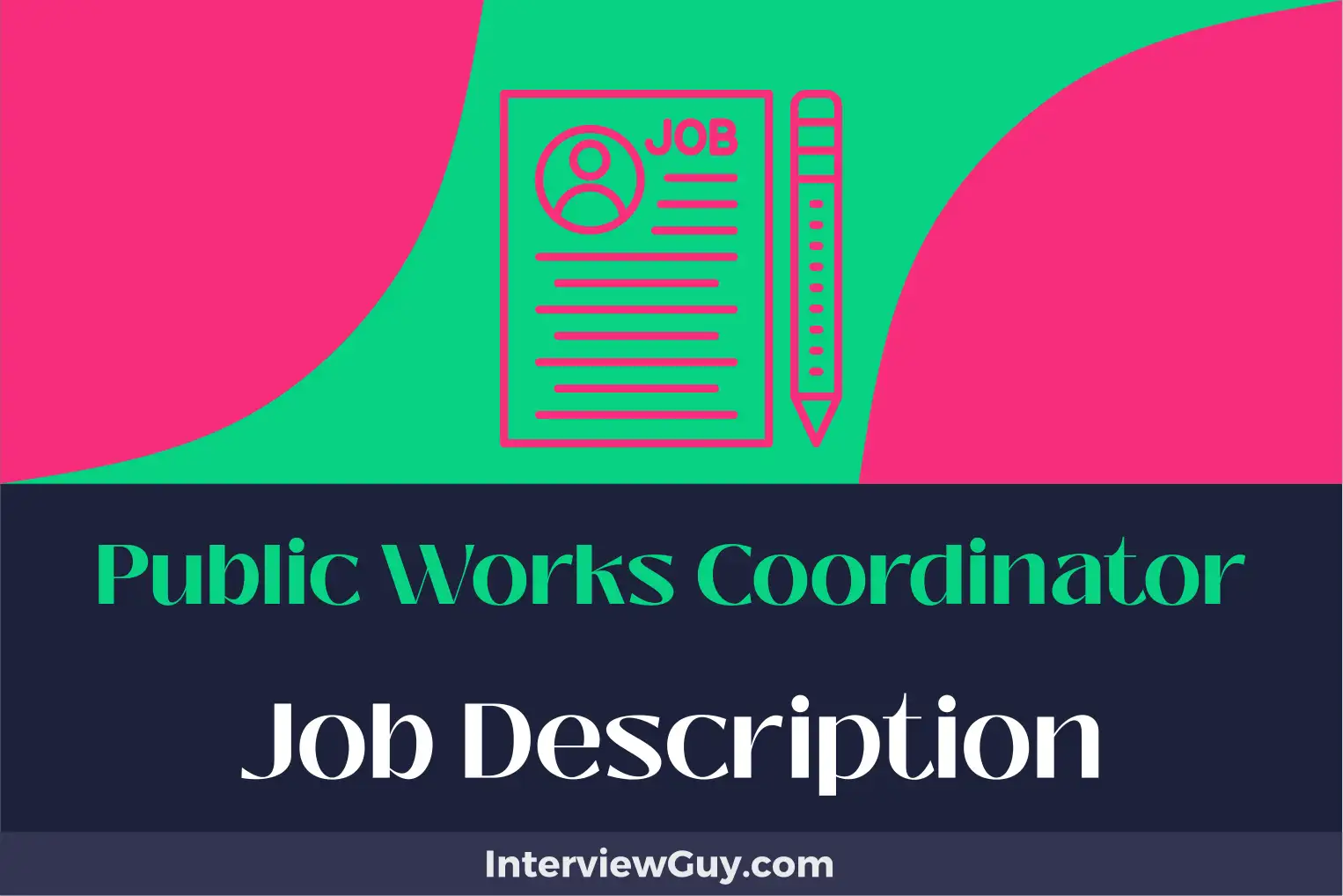 public works coordinator job description