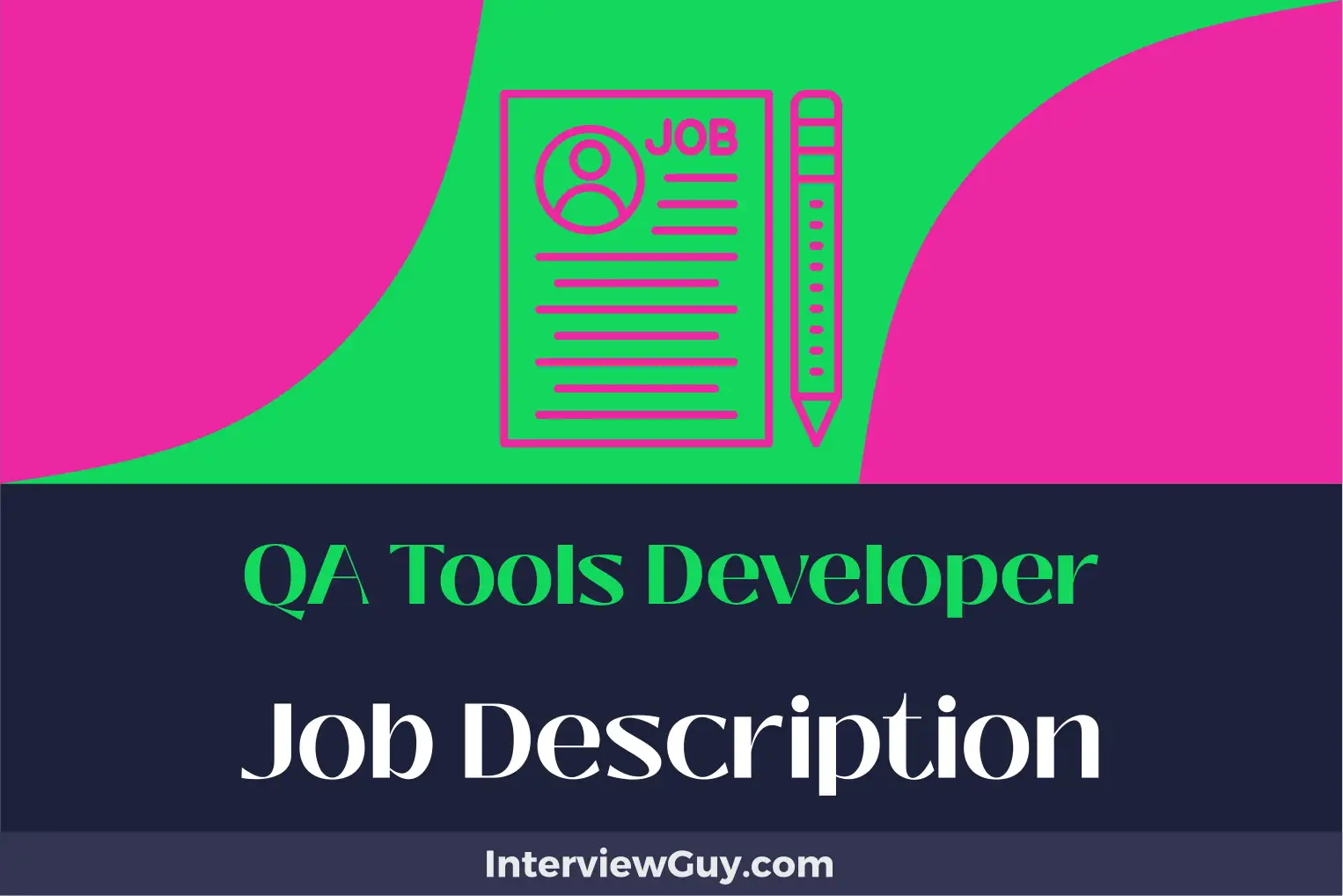 qa tools developer job description