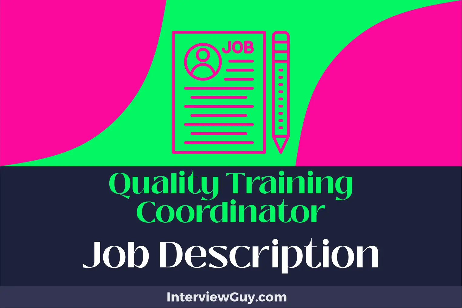 quality training coordinator job description