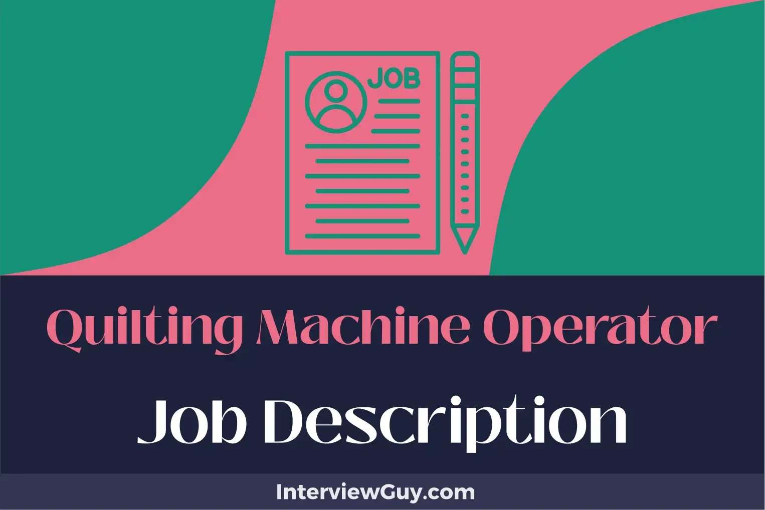 quilting machine operator job description