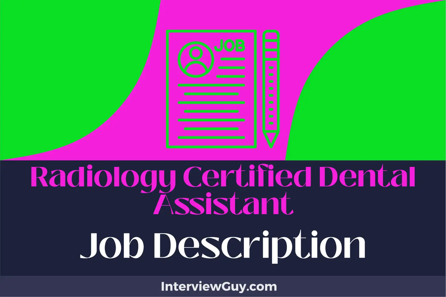 radiology certified dental assistant job description